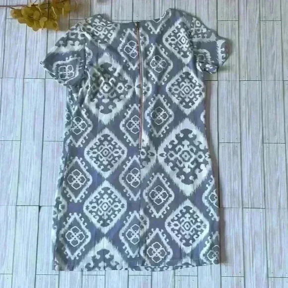 Lulu’s gray and white short sleeve mini dress - Picture 9 of 9